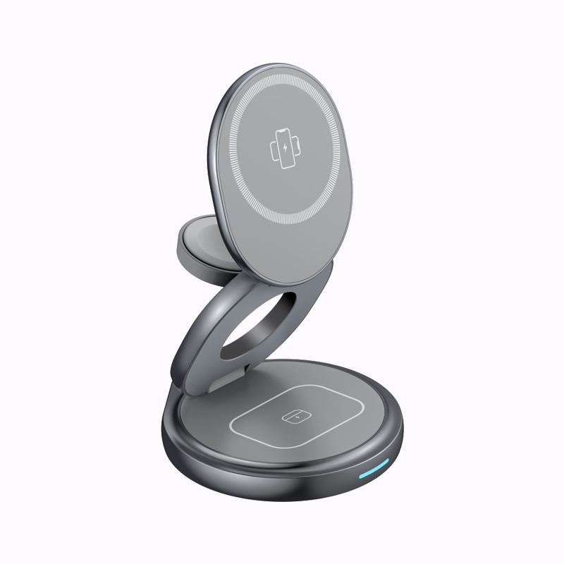3 in 1 360° Rotation Magnetic Wireless Charging Station--W27